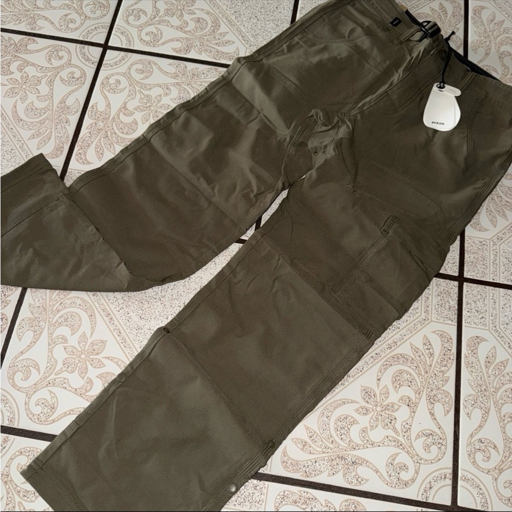 Prana Stretch Zion Pant II Men 28 30”inseam relaxed fit in Slate Green straight